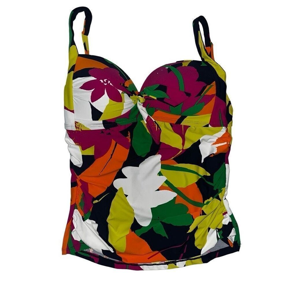 Anne Cole multicolor tankini top small
